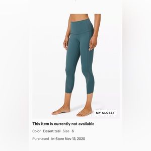 Lululemon Align High-Rise Pant 25" *Scallop
